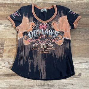 Y2K Vanilla Sugar country outlaws tee xs